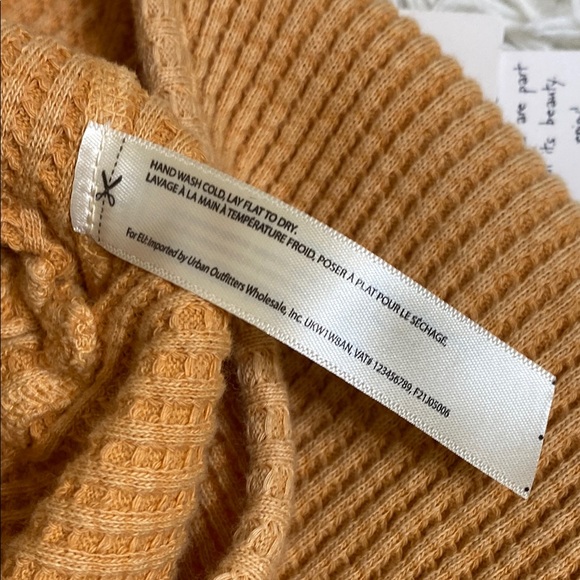 Free People FP Katya Thermal mini dress Ruched MustardYellow medium NWT - Picture 12 of 15